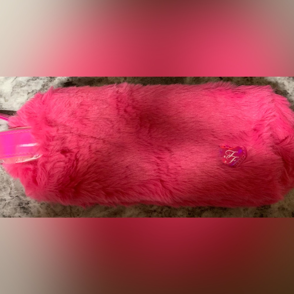 TOO FACED Vibrant Pink Faux Fur Fabric